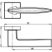 Ручка раздельная K.USQ52.SQUID FSG флор. золото 