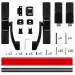 Ручка-штанга нажимная AP.1700C push-bar (ANTI-PANIC 1700С) с тягами для двухстворчатых дверей 