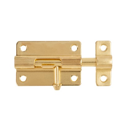 Шпингалет мебельный металлический SPD60х30 GP золото