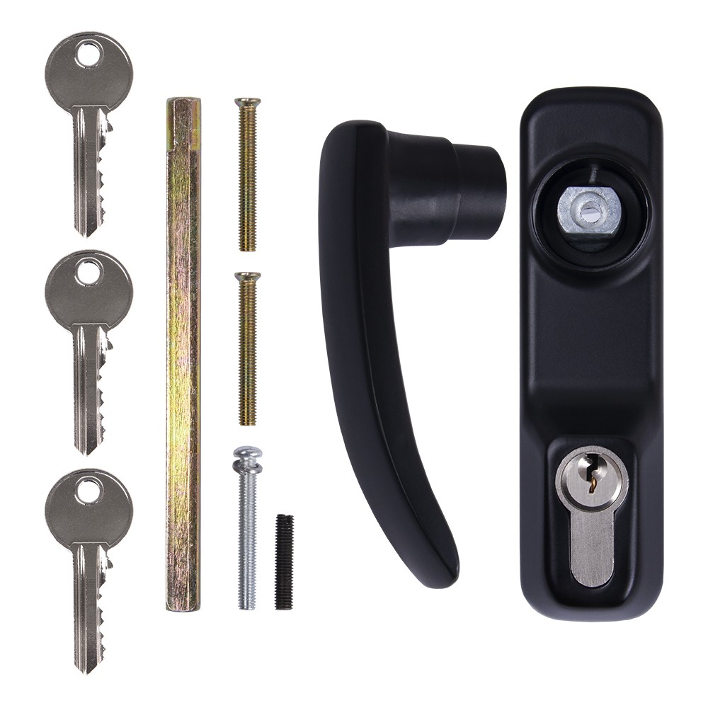 Ручка накладная AP.H-136 для узкопрофильных дверей с фиксацией ключом (для моделей 1700В и 1700С) 