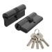 Цилиндровый механизм Z3000Key90(30+10+50) BL черный 