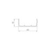 Крышка вертикальная SWD/SLD.Scope 40/16/3200 cover BL (3,2 м) 