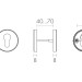 Накладка под цилиндр ET.R.DSS201-02 (DSS-02-ET) (INOX 201) BLACK 