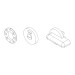 Ручка поворотная BK6.WC.CABIN PVC WH белый 