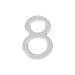 Цифра "8" самоклеящаяся ABS (50х37) (FUARO) CP хром 