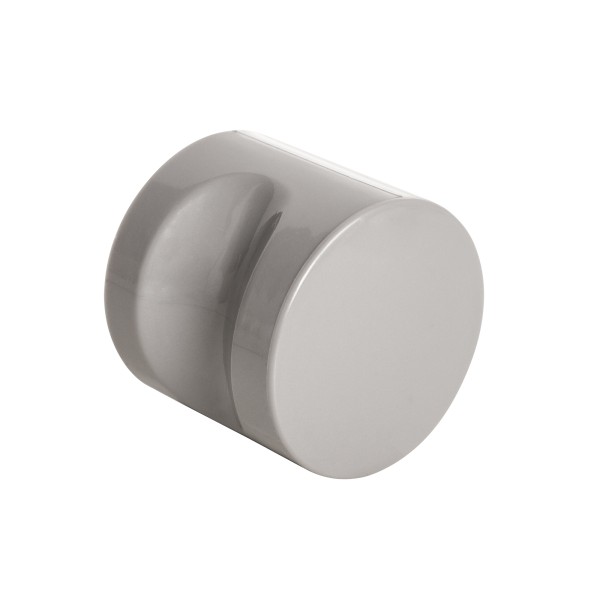 Ручка-кнопка CABIN PVC GREY серый (1 шт в пакете) 