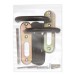 Ручка дверная FP.DH72.0433 SS 201 BLACK с пружиной, нержавейка 201, черный, квадрат 9x140 мм 