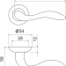 Ручка раздельная R.LD54.Selena (Selena LD19) AB/GP-7 бронза/золото 