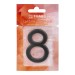 Цифра "8" самоклеящаяся ABS (50х37) (FUARO) BL черный 