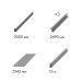 Комплект для обрамления пенала SLD.Comfort-PENAL frame 900/2300 AL 
