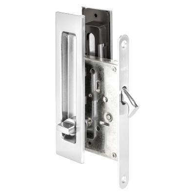 Защелка с ручками для раздвижных дверей SH.SLQ152.011 (Soft LINE SLQ-011) CP хром