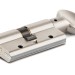 Цилиндровый механизм с вертушкой 164 DBM-E/90 (40+10+40) mm никель 5 кл. БЛИСТЕР 