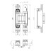 Петля скрытой установки U3D2800.TG SC мат. хром 