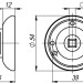 Ручка поворотная BKW8.R.LD54 (BKW8) AB/GP-7 бронза/золото 