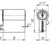 Цилиндровый механизм R300/70 mm-BL (30+10+30) PB латунь 5 кл. БЛИСТЕР 