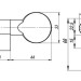 Цилиндровый механизм (D-PRO502/80) D-PRO5002Knob80(40+10+30) CP хром 5Key 