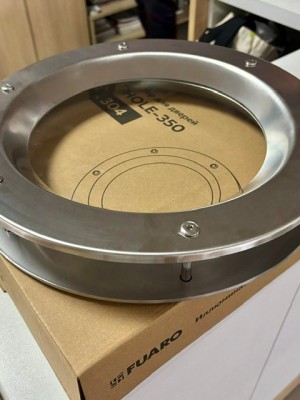 Иллюминатор для дверей PORTHOLE-350 INOX 304, диаметр 350 мм