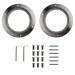 Иллюминатор для дверей PORTHOLE-350 INOX 304, диаметр 350 мм 