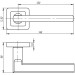 Ручка раздельная K.QR52.PLUTON (PLUTON QR) SN/CP-3 матовый никель/хром 
