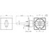 Ручка поворотная BKW8x75.K.RL52 (BKW8x75 RL) ABG-6 зелёная бронза
