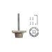Ручка поворотная BKW8x75.K.RL52 (BKW8x75 RL) ABG-6 зелёная бронза 
